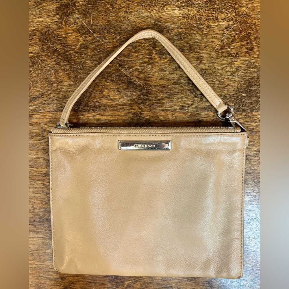 Cole Haan Tan Wristlet Clutch